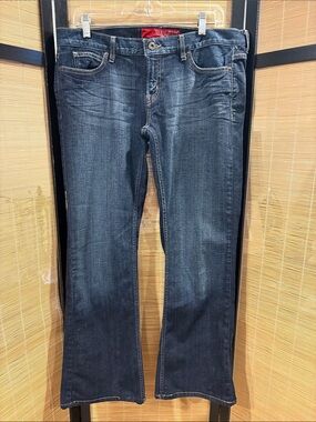 Guess Women's low rise Dark Blue Flare Jeans